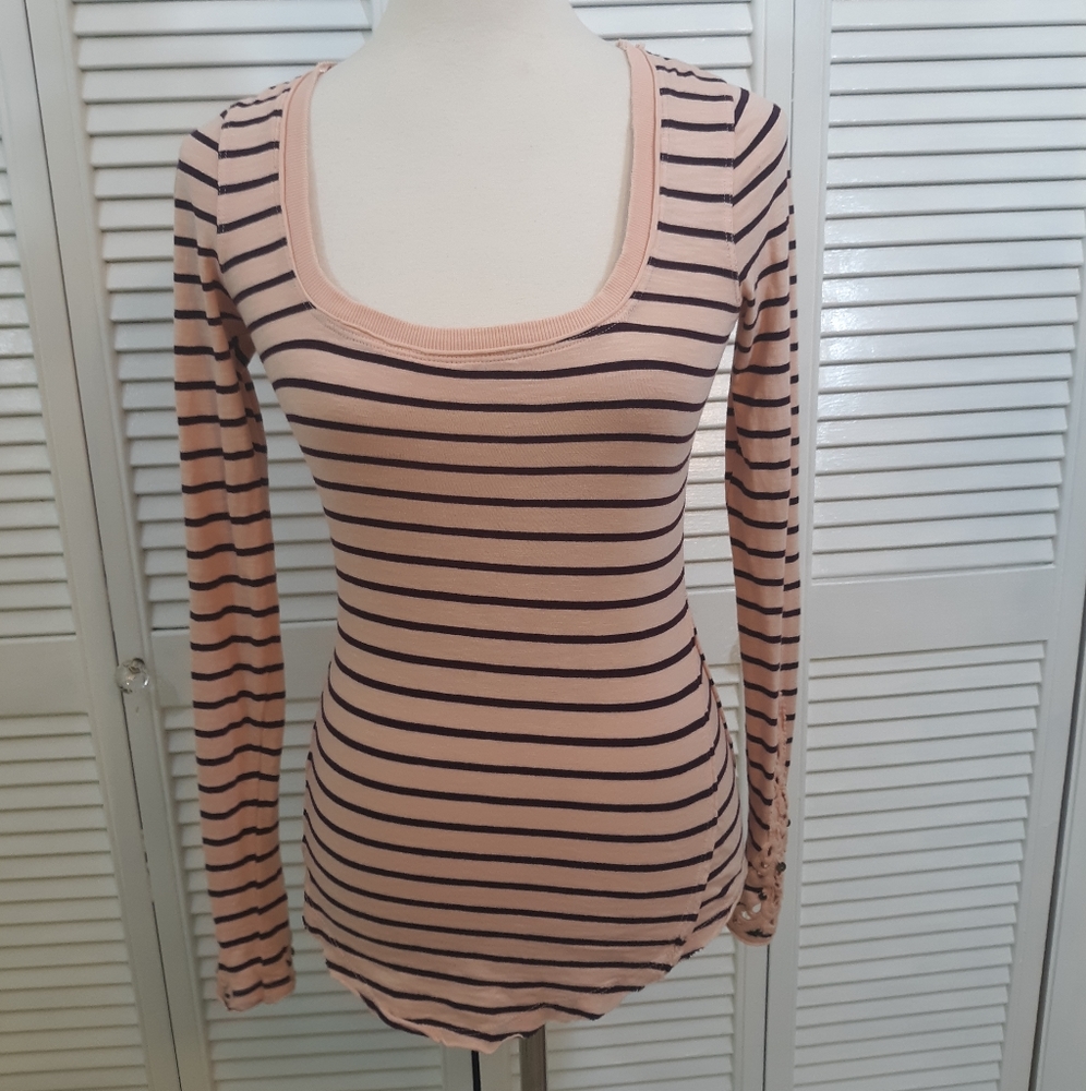 Free people crochet cotton blouse top XS *C - Picture 2 of 7